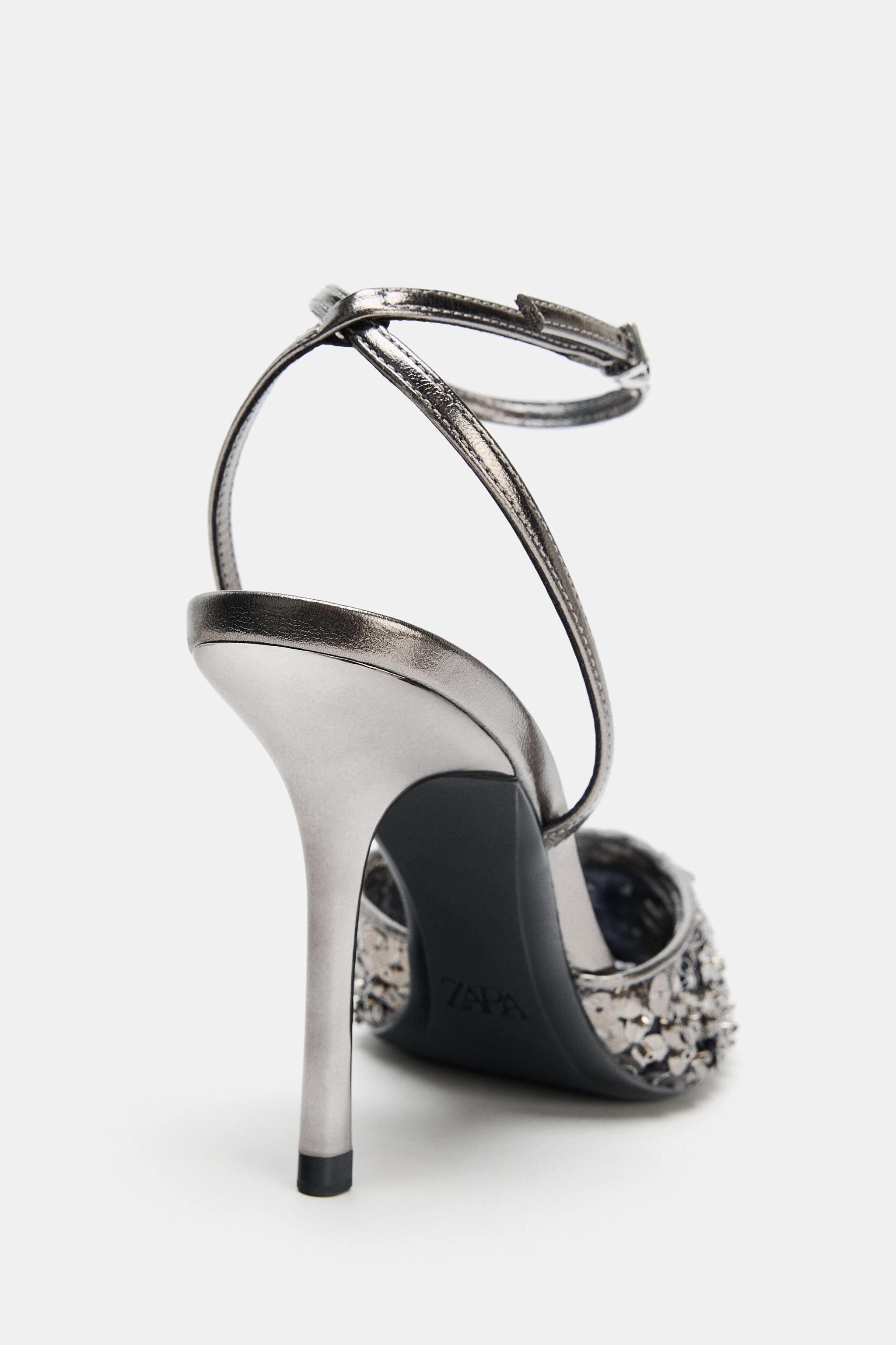 CHAUSSURES À TALONS PAILLETTES